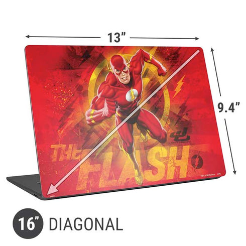 DC Comics The Flash Action Pose Universal Laptop 16in (13 x 9.4in) Skin